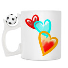 Кружка с футбольным мячиком