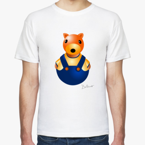 Футболка с принтом ФОТЯ белка