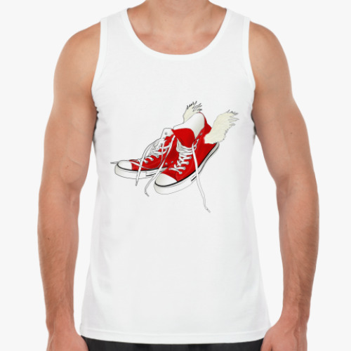 Майка с принтом Крылатые кеды