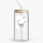 Банка с бамбуковой крышкой