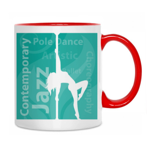 Кружка с принтом Contemporary Pole Dance