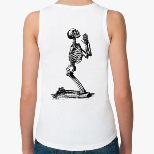 Женская майка  скелет