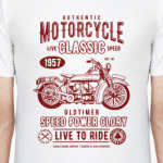 Authentic Motorcycle Classic Biker