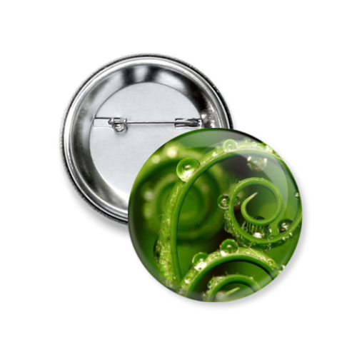 Значок 37мм Завитушки