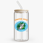 Банка с бамбуковой крышкой