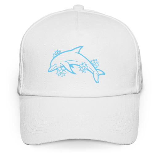 Кепка бейсболка с принтом Дельфин