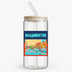 Банка с бамбуковой крышкой