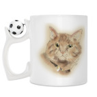 Кружка с футбольным мячиком