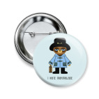 Значок 50 мм Grumpy Paddington