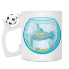 Кружка с футбольным мячиком