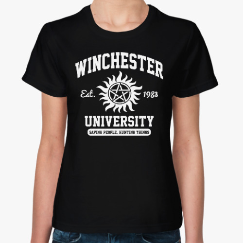 Женская футболка Winchester University