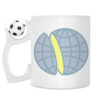 Кружка с футбольным мячиком