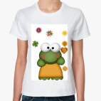 Женская футболка, белая