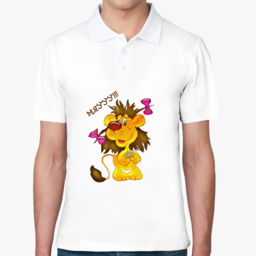 Рубашка поло с принтом Мяууу!!!