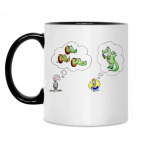 Кружка двухцветная