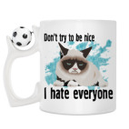 Кружка с футбольным мячиком