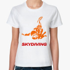 Классическая женская футболка SKYDIVING