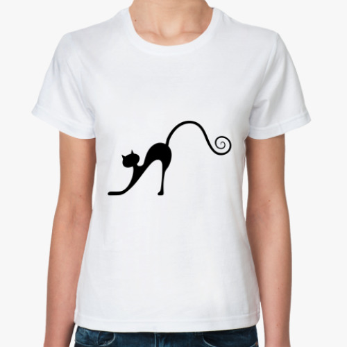 Классическая футболка с принтом Грация.