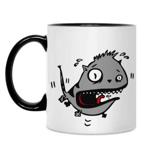 Кружка с принтом Crazy cat