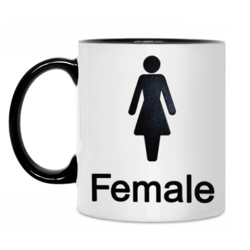Кружка с принтом Female