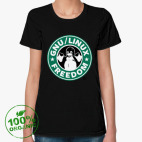 Женская футболка органик