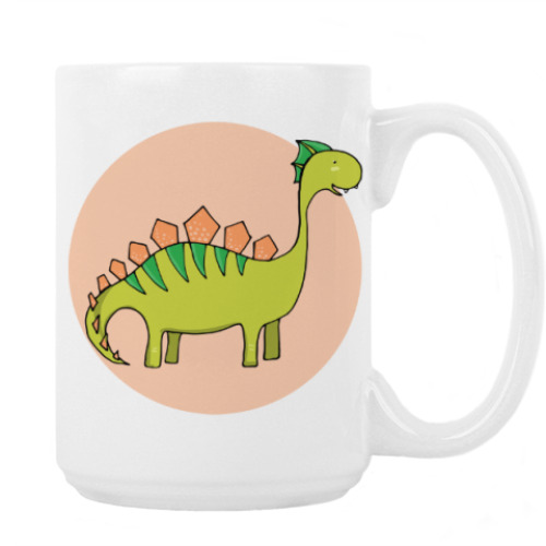 Кружка с принтом Динозаврик
