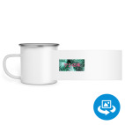 Кружка металлическая белая (круговая запечатка)