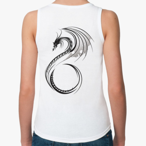 Женская майка с принтом Дракон