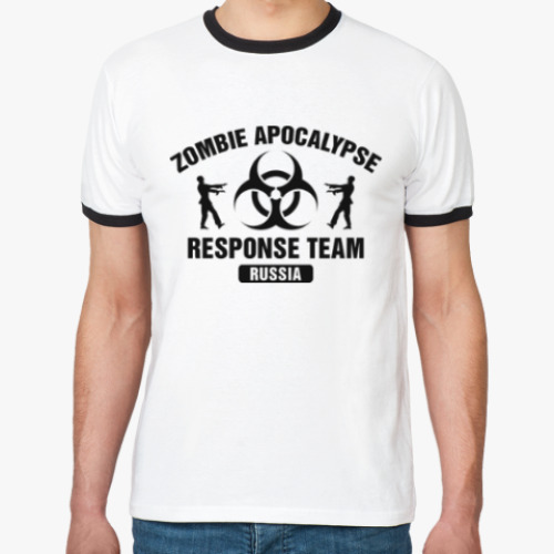 Футболка Ringer-T Zombie Apocalypse Response Team
