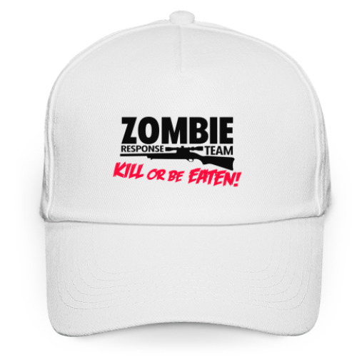 Кепка бейсболка с принтом Zombie