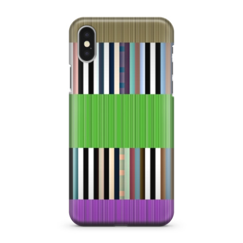 Чехол для iPhone X 'Разноцветные полосы'