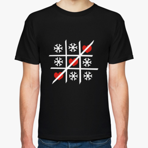 Футболка с принтом Крестики-нолики