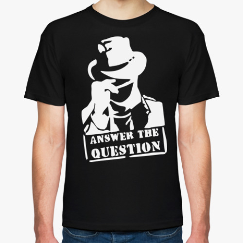 Футболка с принтом Answer the Question