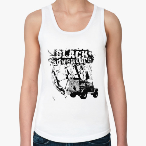 Женская майка с принтом Black Adventure