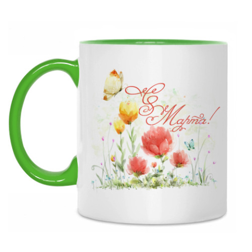 Кружка с принтом 8 Марта!