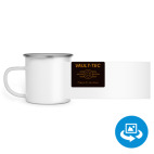 Кружка металлическая белая (круговая запечатка)