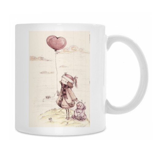 Кружка с принтом Скучаю