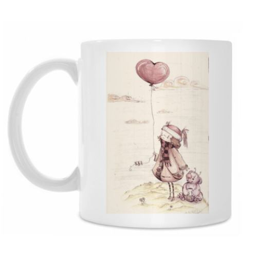 Кружка с принтом Скучаю