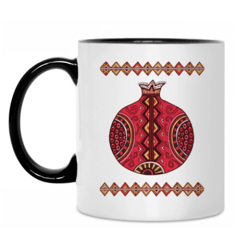 Кружка с принтом Гранат