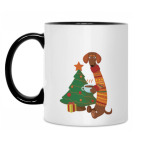 Кружка двухцветная