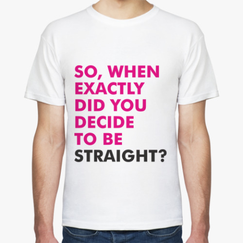 Футболка с принтом  STRAIGHT