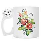 Кружка с футбольным мячиком