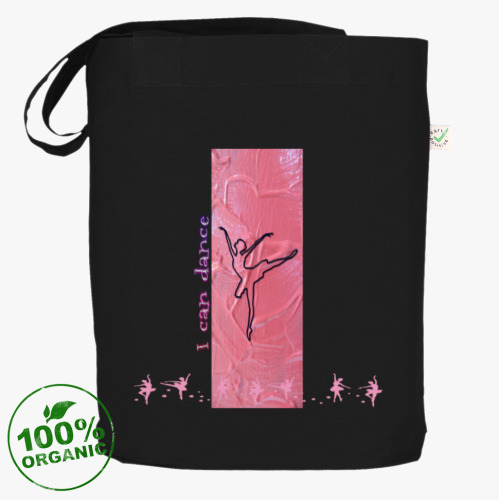 Сумка шоппер с принтом I can dance