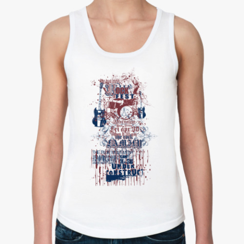 Женская майка с принтом Rock