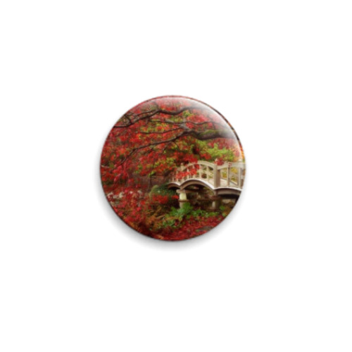 Значок 25мм  Японский садик..