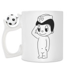 Кружка с футбольным мячиком