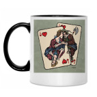 Кружка двухцветная