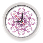 Настенные часы (без цифр) цветочная мандала