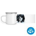 Кружка металлическая белая (круговая запечатка)