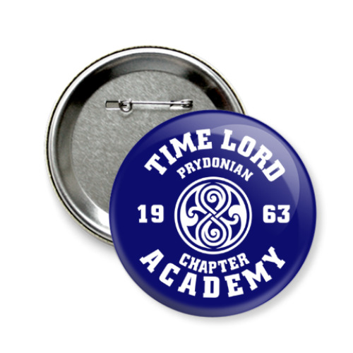 Значок 58мм с принтом Gallifrey Academy